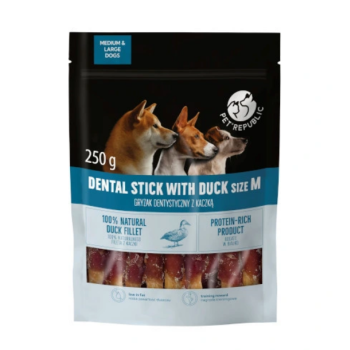 Pet Republic gryzak dentystyczny dla psa z kaczką rozmiar M 250g